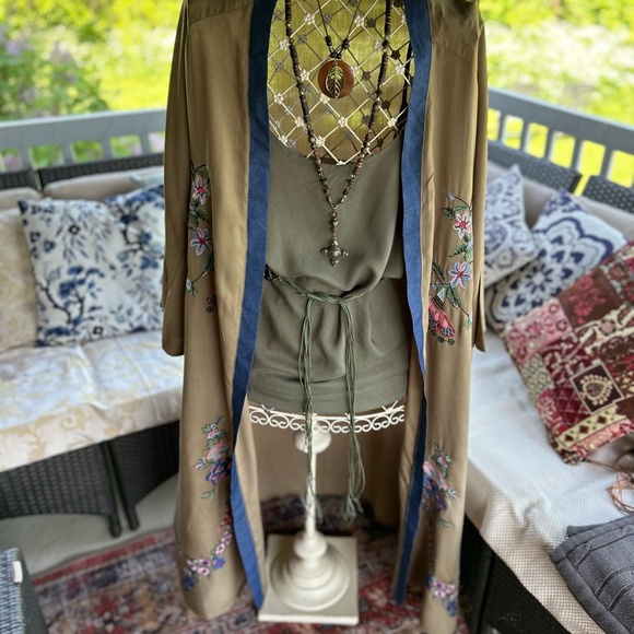 boho kimono with embroidery onesize new - Picture 7 of 9